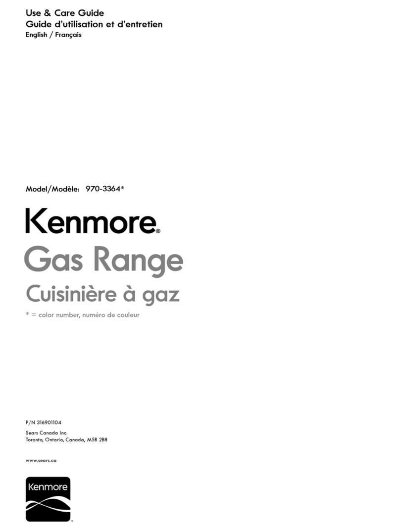 Kenmore 970-3364 Series User manual