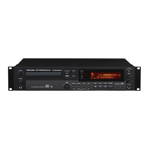 Tascam CD-RW900 owner's manual