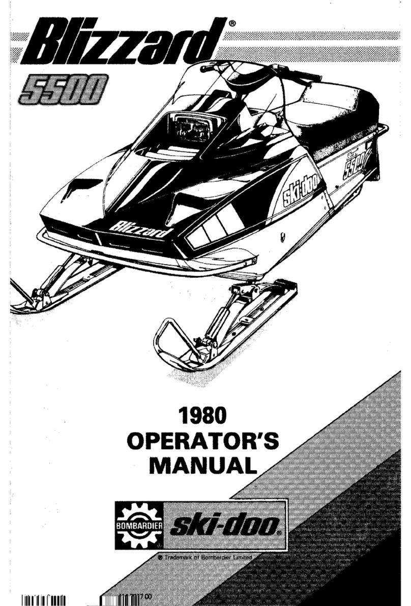 Blizzard 1980 Bombardier 5500 ski-doo Operator's manual