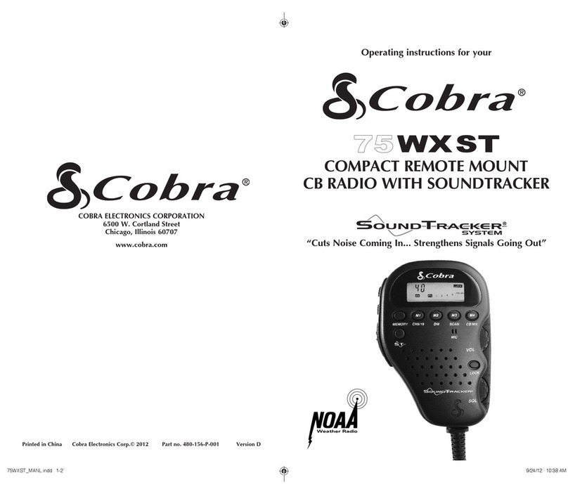 Cobra 75WXST User manual Cobra 75WXST User manual