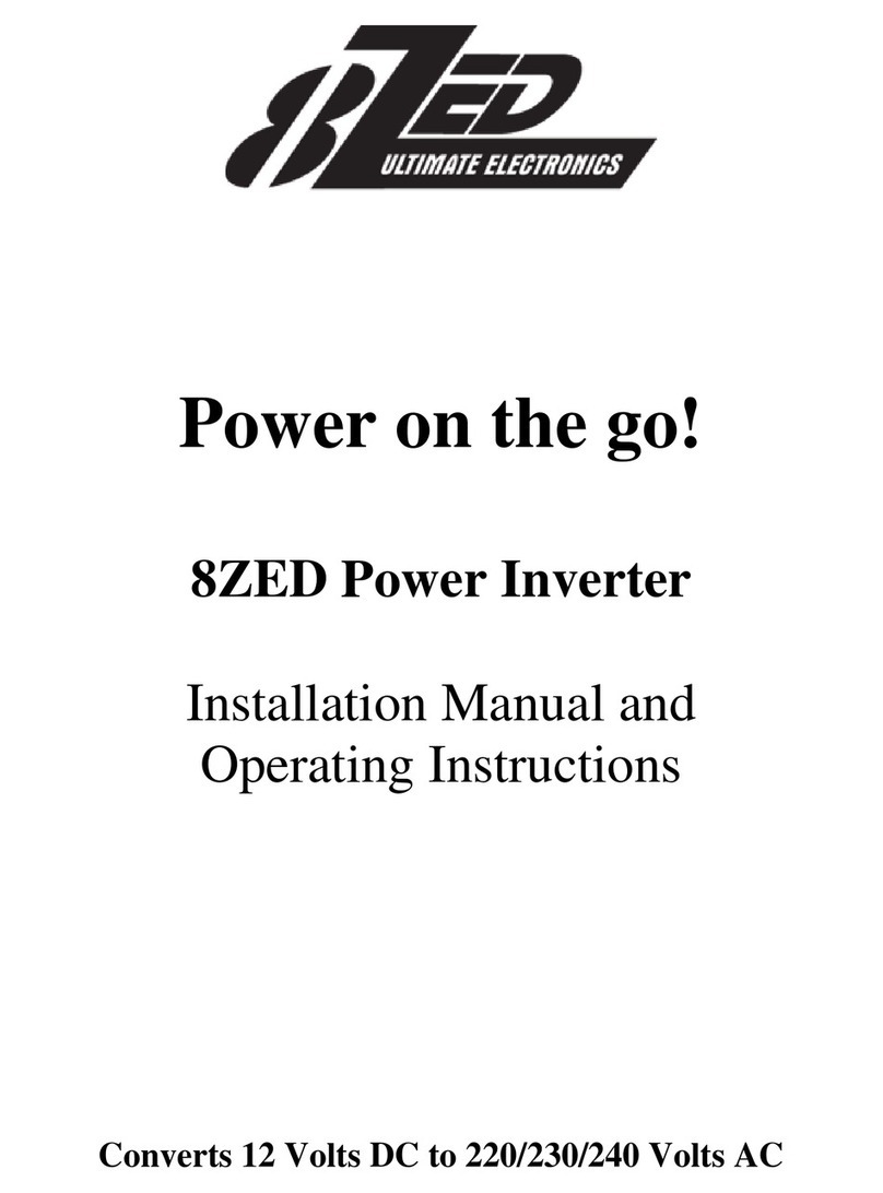 8Zed 8ZED Installation manual and operating instructions