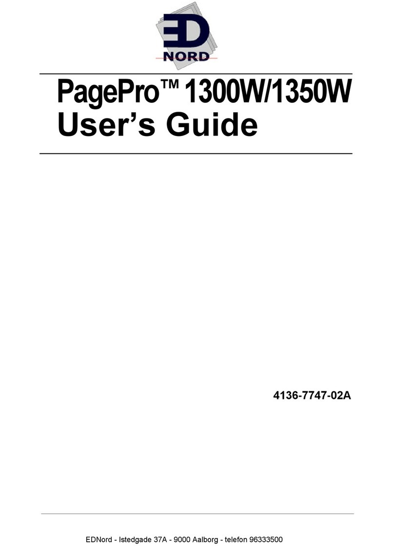 EDNord PagePro 1300W User manual EDNord PagePro 1300W User manual