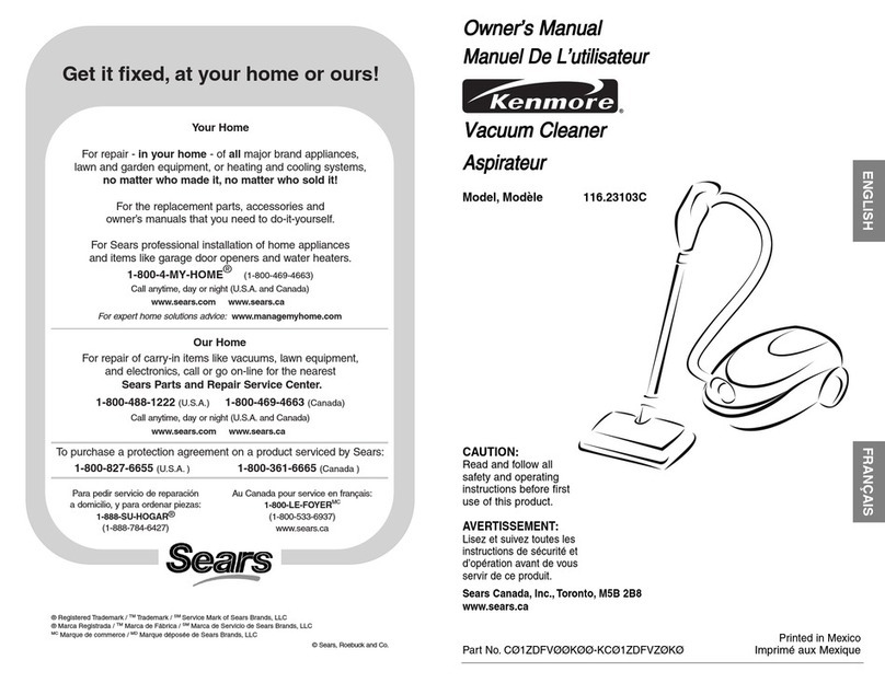 Kenmore 116.23103C User manual