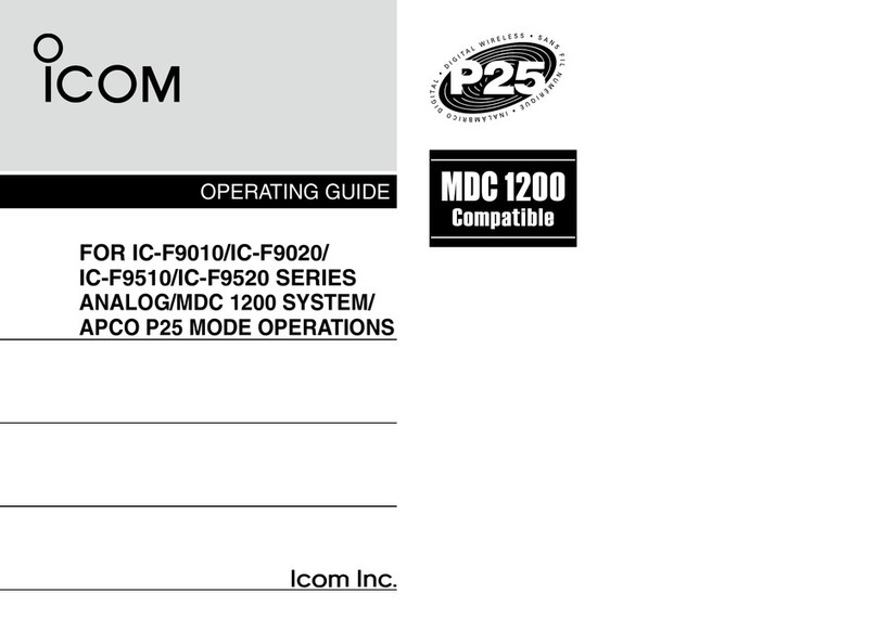 Icom IC-F9010 SERIES operating guide