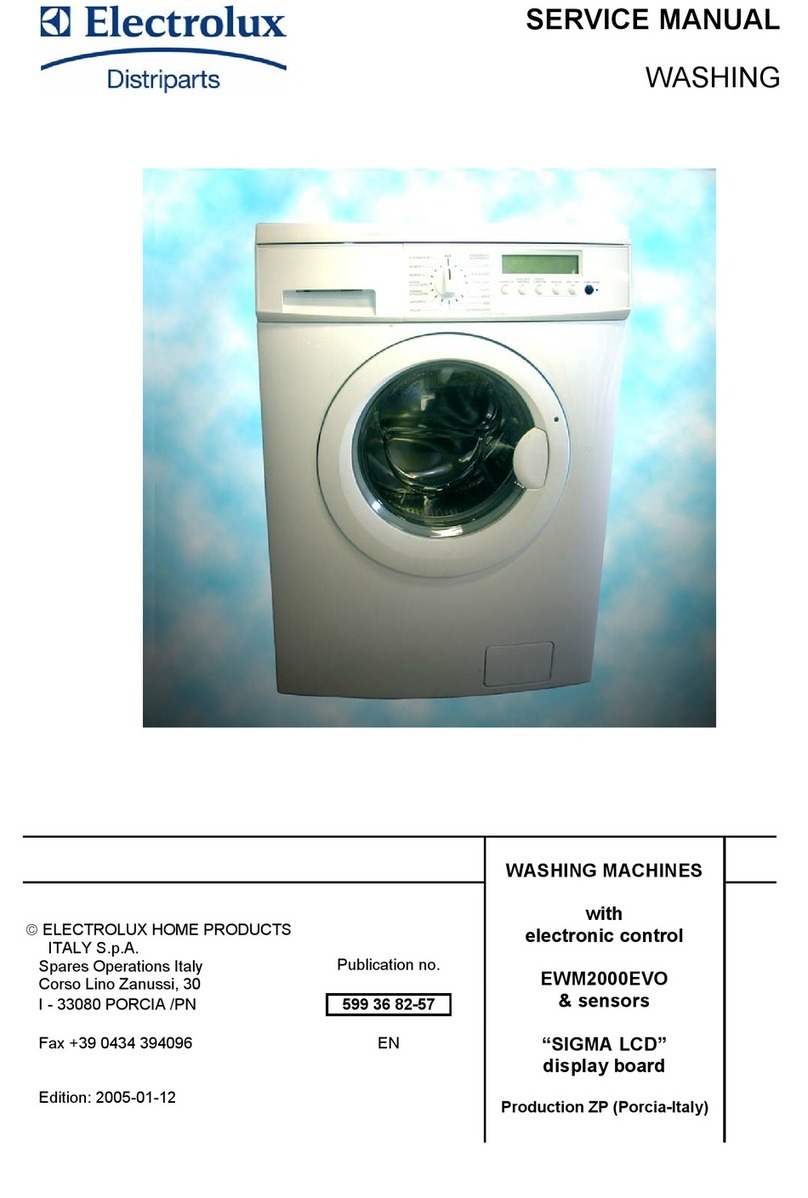 Electrolux Washing machines User manual