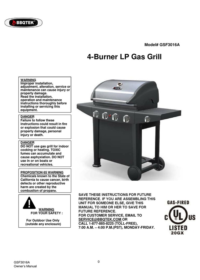 BBQ GSF3016A User manual BBQ GSF3016A User manual