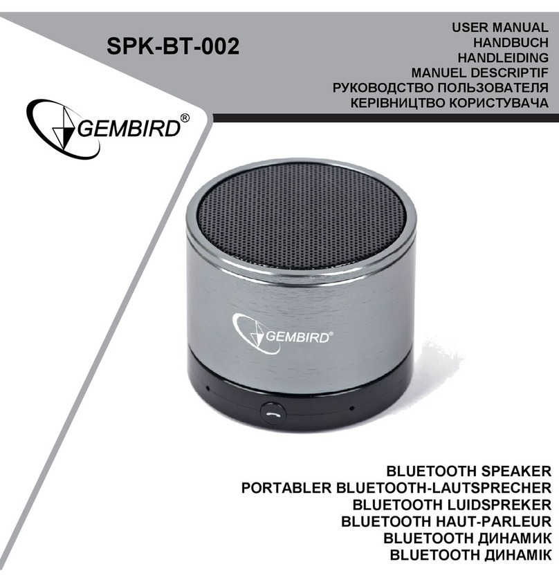 Gembird SPK-BT-002 User manual