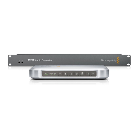 Blackmagicdesign ATEM Camera Converter Installation and operation manual