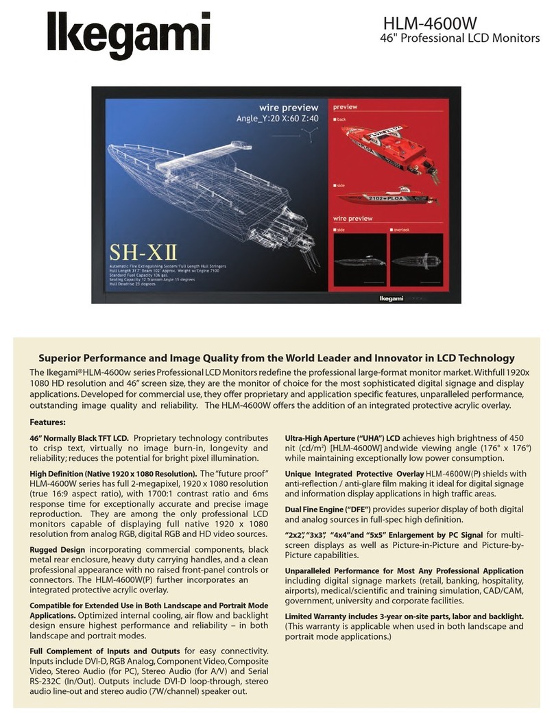 Ikegami HLM-4600W User manual