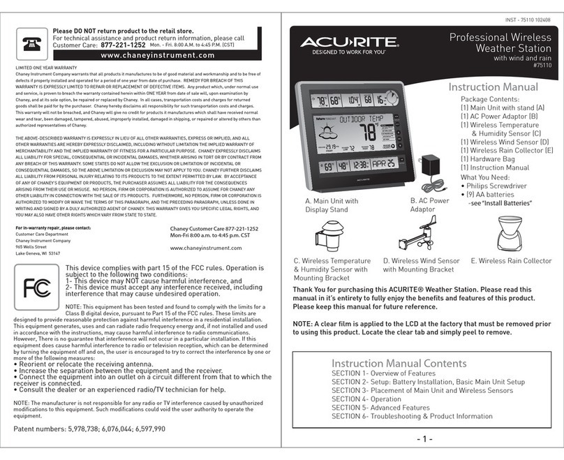 ACU-RITE 75110 instruction manual