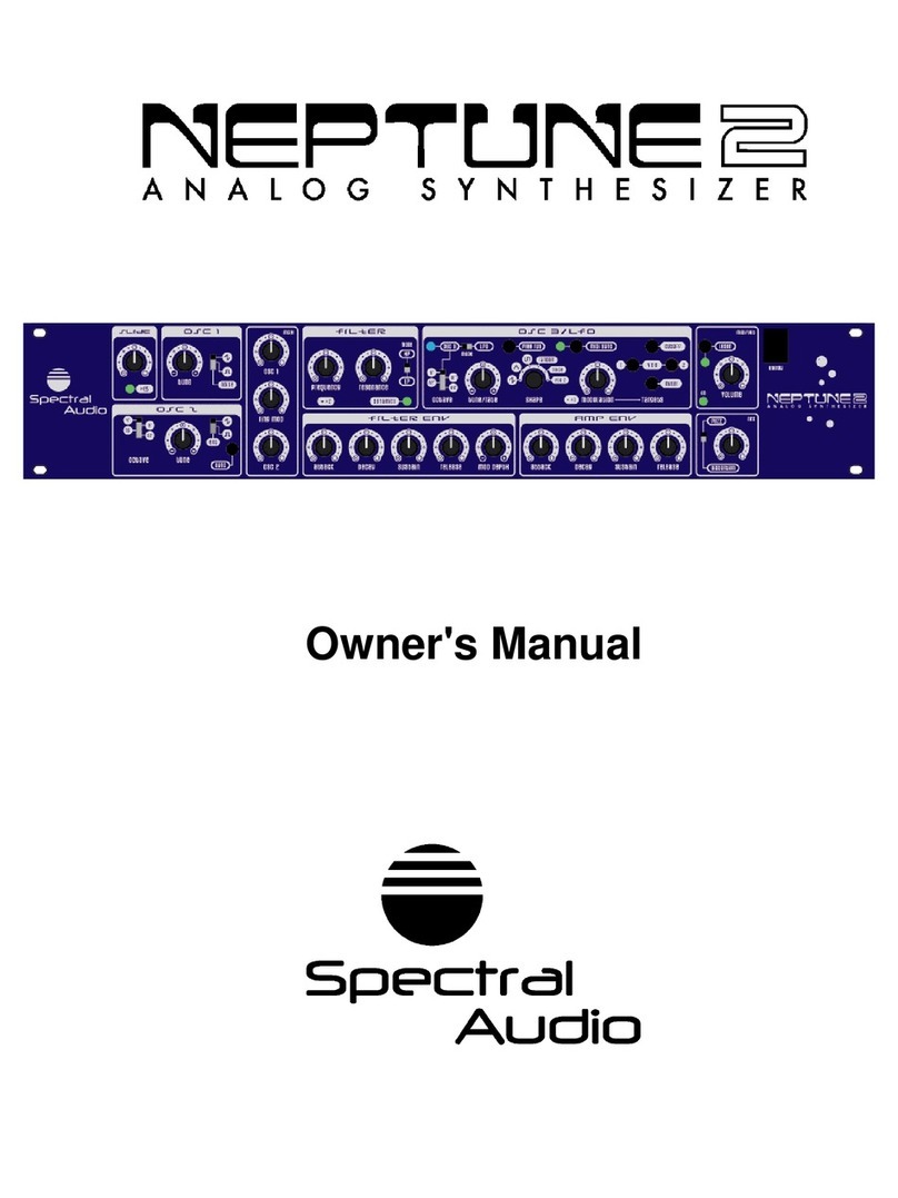 Spectral Audio Neptune 2 owner's manual