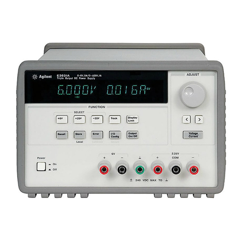 Agilent Technologies E3631A User manual Agilent Technologies E3631A User manual