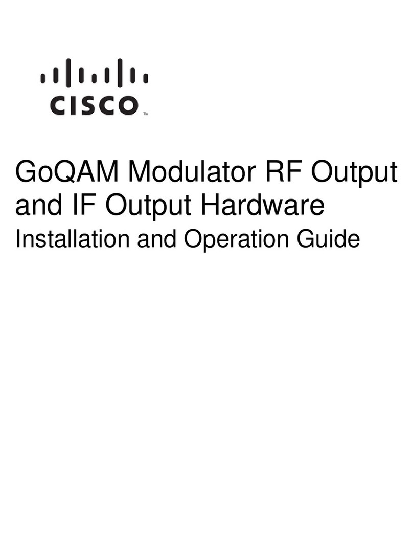 Cisco GoQAM Installation and operation guide