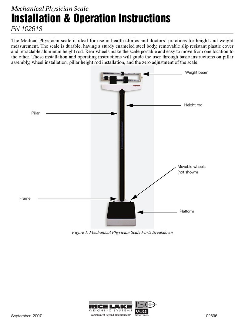 Rice Lake 102613 Installation & operation instructions