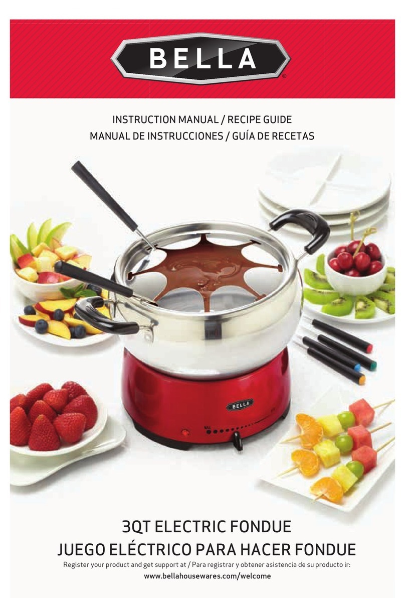 Bella 3Qt instruction manual Bella 3Qt instruction manual
