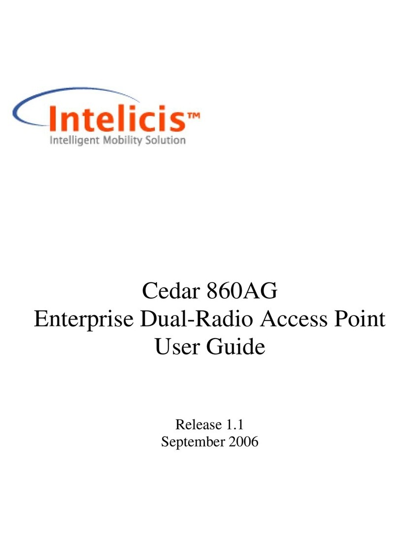 Intelicis Cedar 860AG User manual