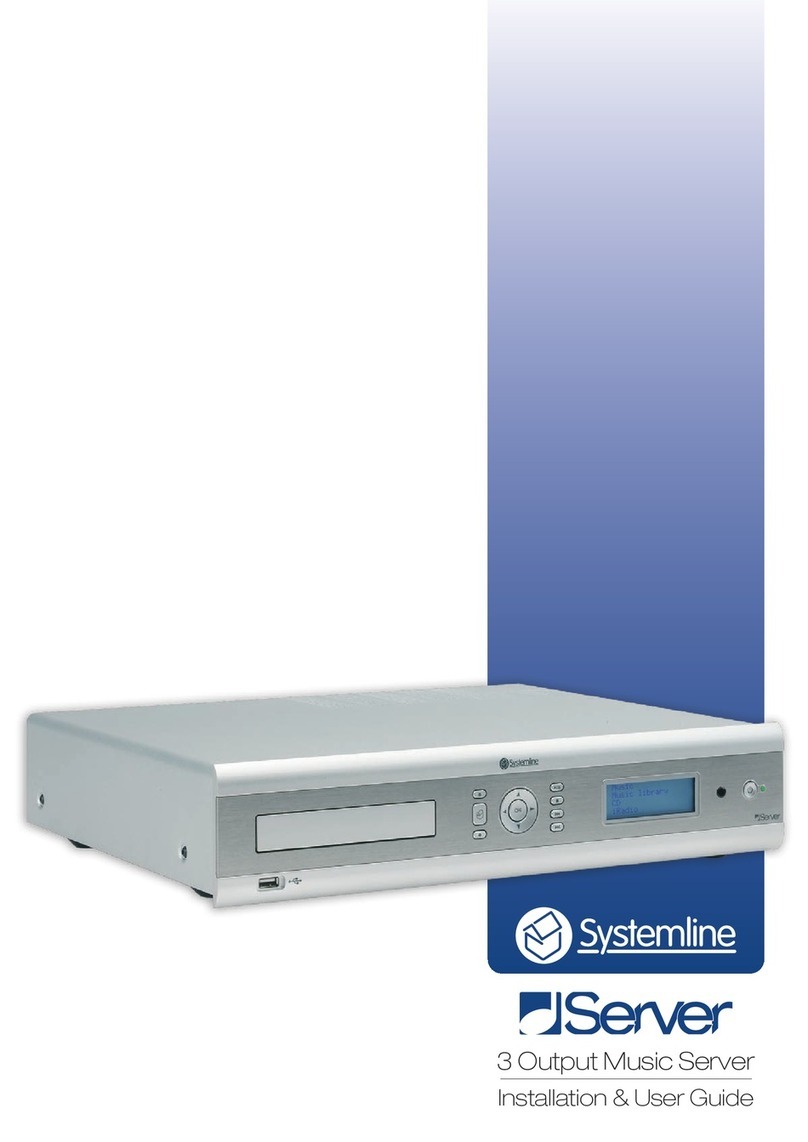 Systemline 3 Output Music Serve Installation & user guide