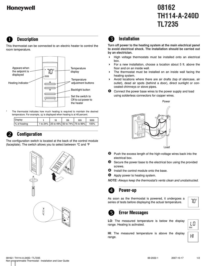 Honeywell 8162 User manual