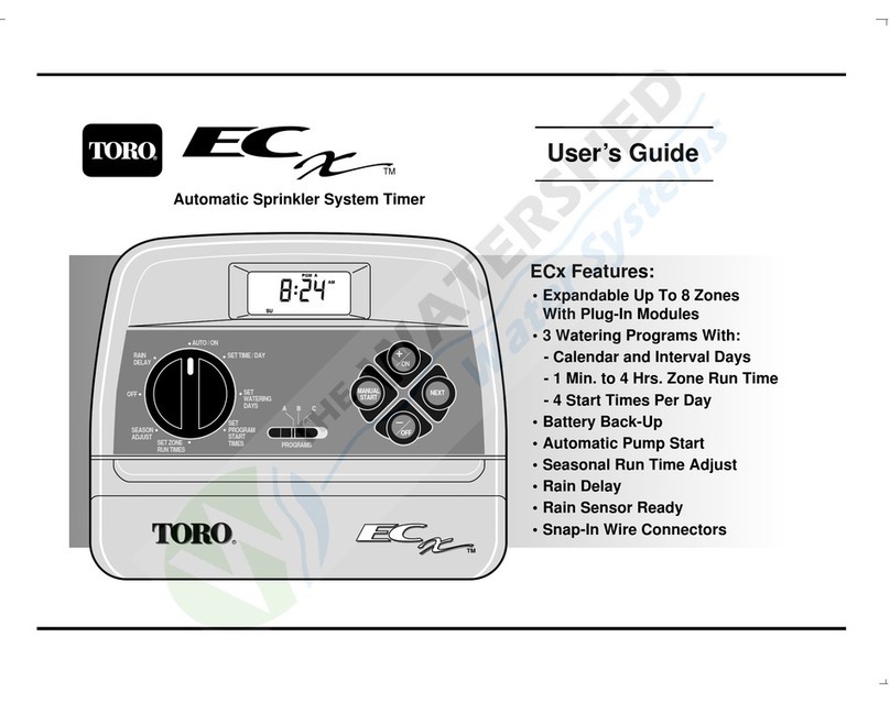 Toro ECx user guide