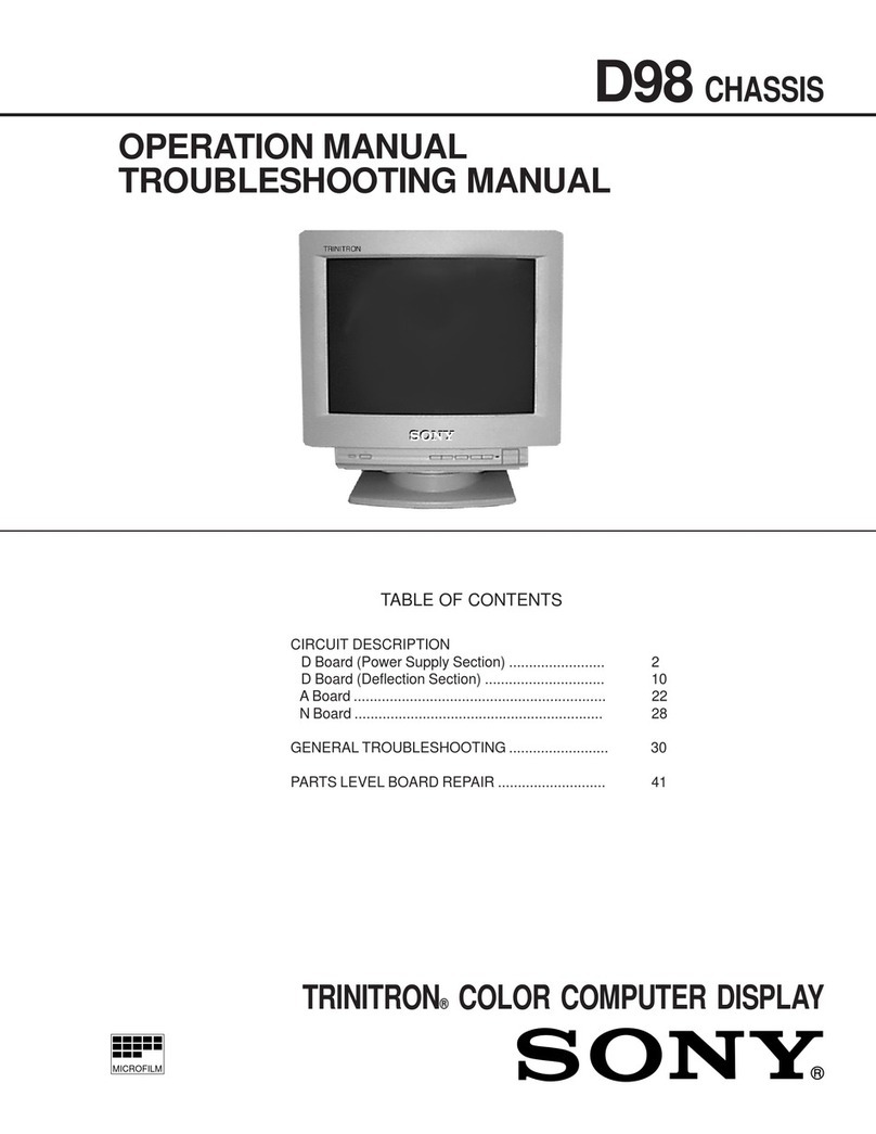 Sony D98 chassis User manual