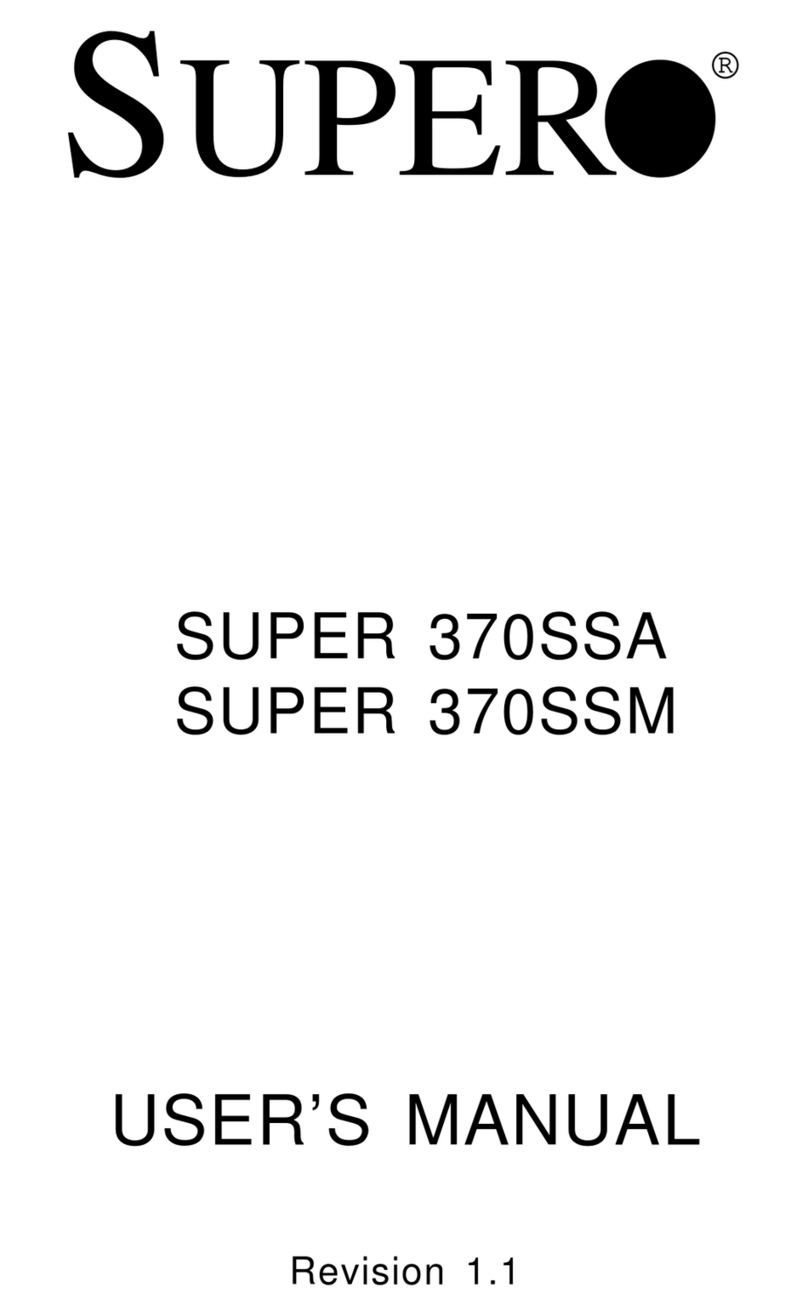 Supero SUPER 370SSA User manual