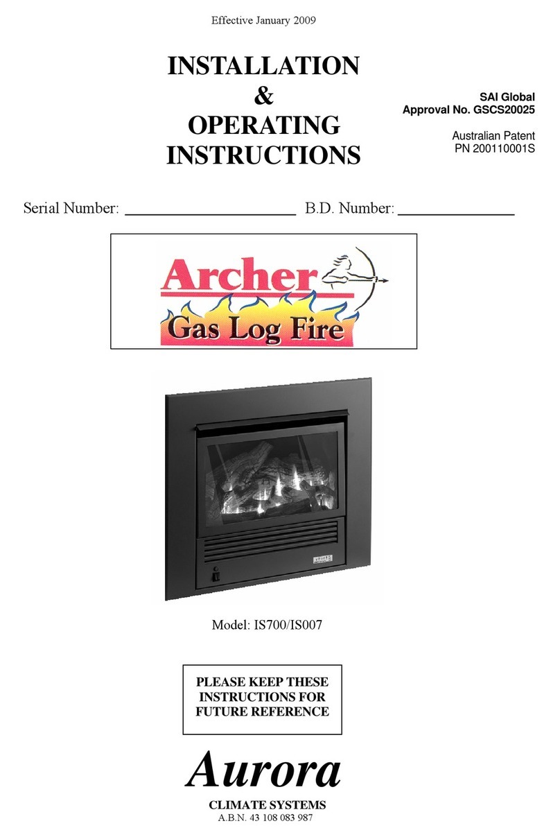Aurora Archer IS700 Installation & operating instructions Aurora Archer IS700 Installation & operating instructions
