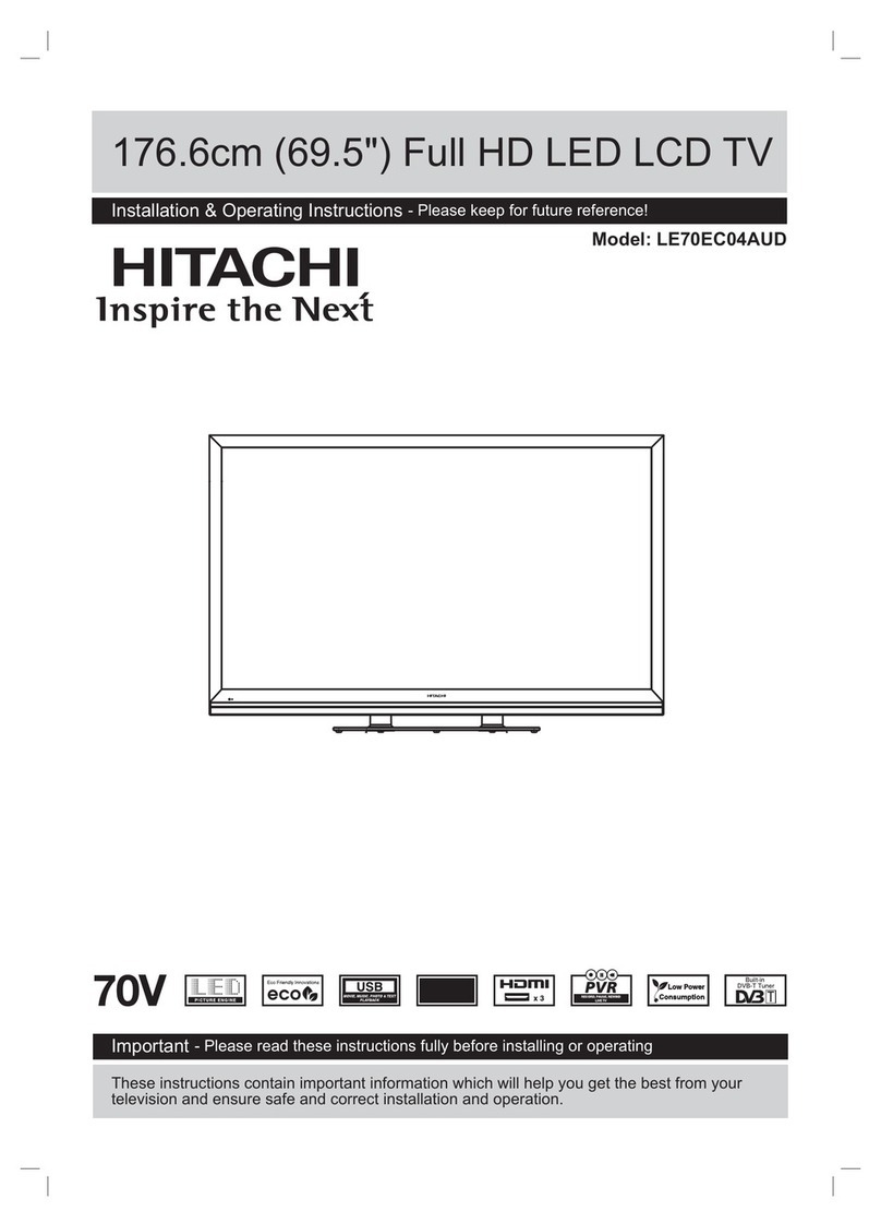 Hitachi LE70EC04AUD Manual