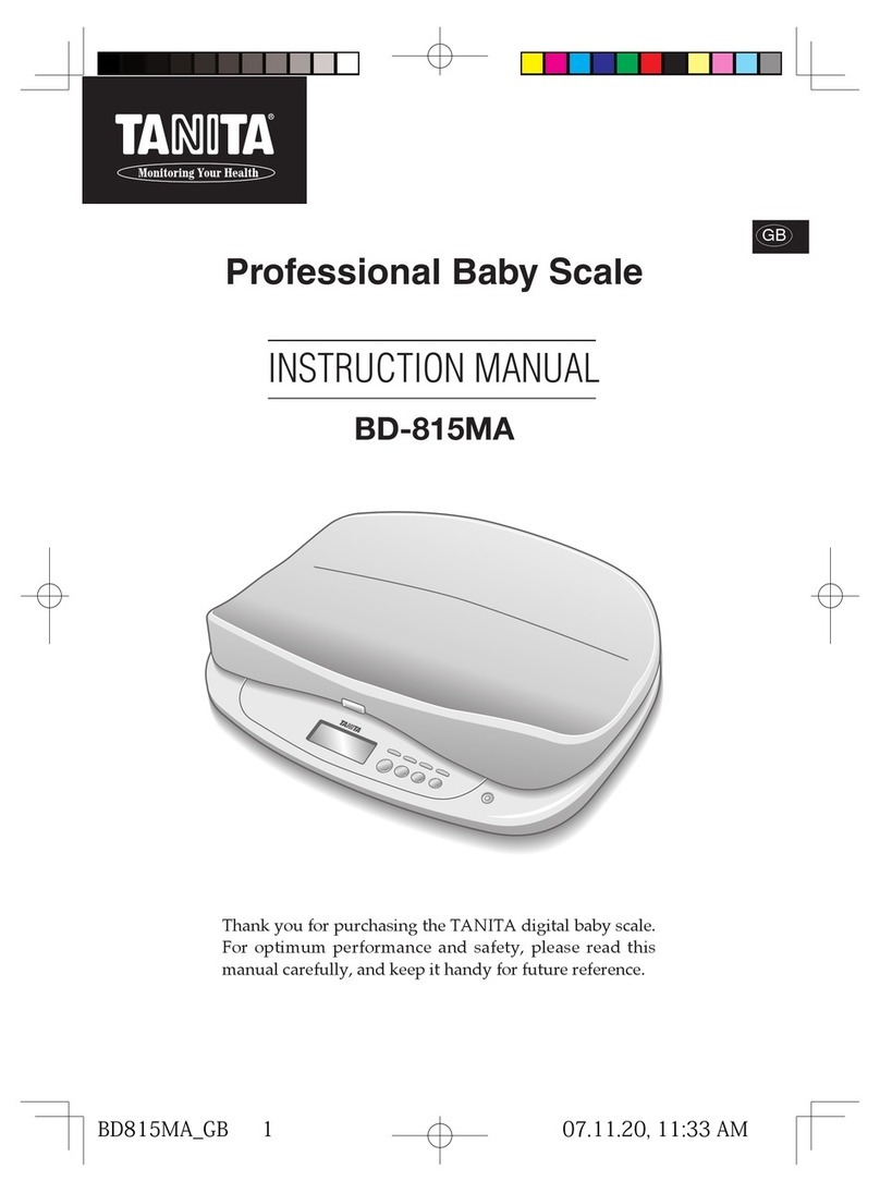 Tanita BD-815MA instruction manual Tanita BD-815MA instruction manual