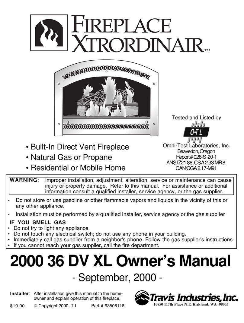 FireplaceXtrordinair 2000 36 DV XL User manual
