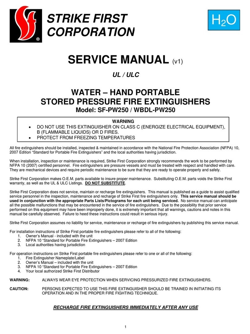 STRIKE FIRST SF-PW250 User manual