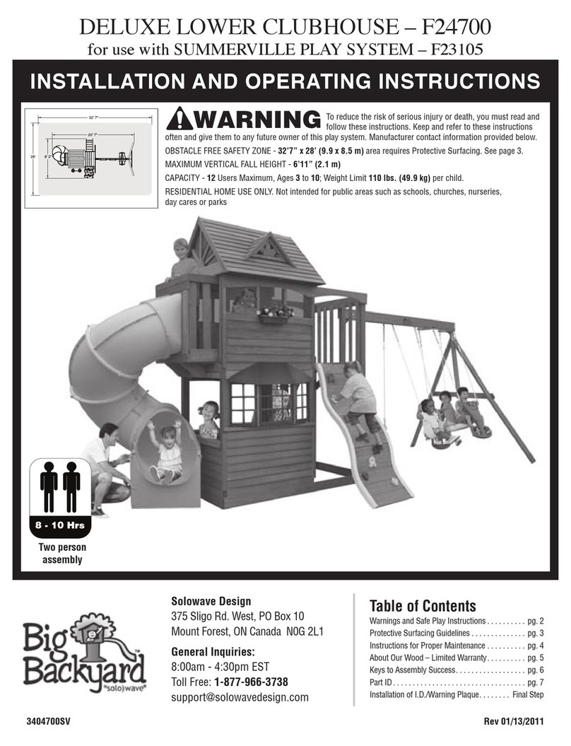 Big Backyard DELUXE LOWER CLUBHOUSE F24700 Installation and operating instructions Big Backyard DELUXE LOWER CLUBHOUSE F24700 Installation and operating instructions