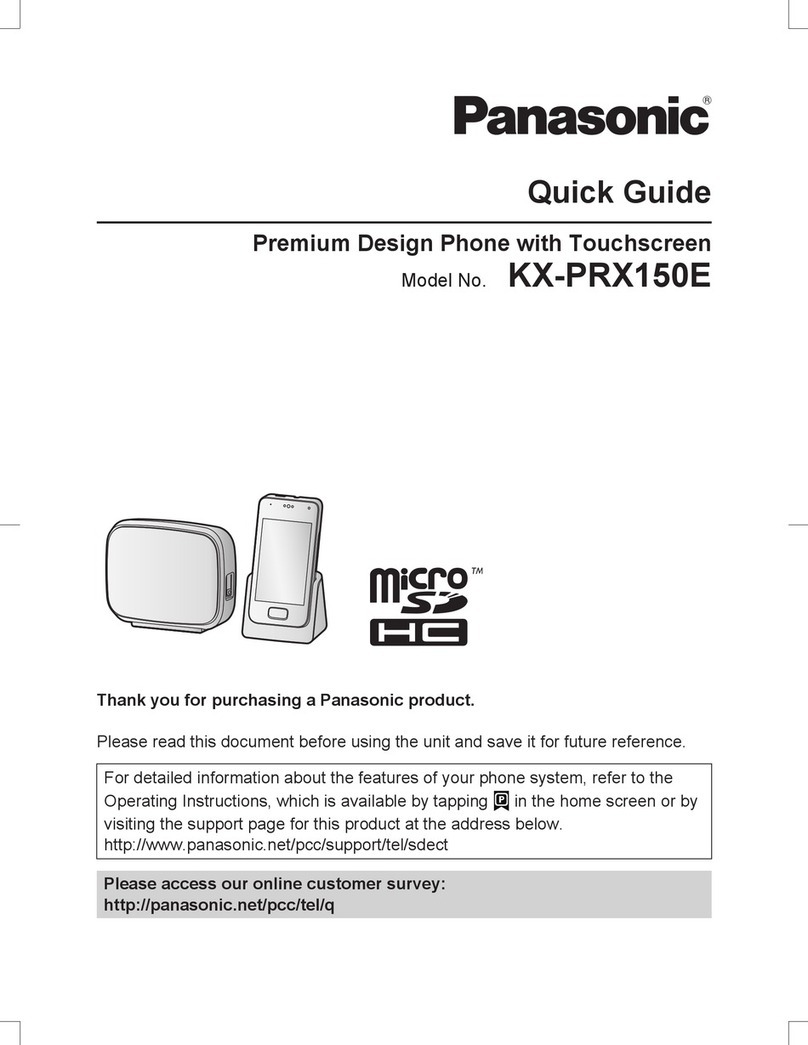 Panasonic KX-PRX150E quick guide