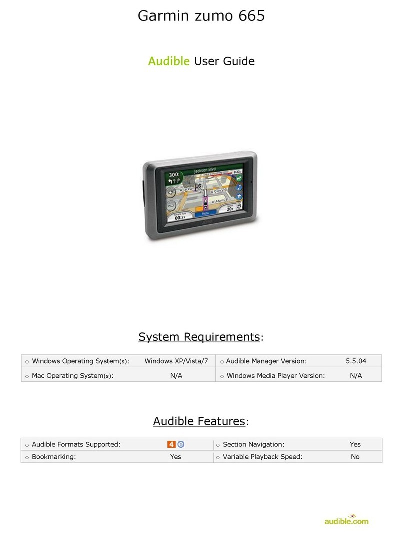 Garmin Road Tech Zumo 665 User manual