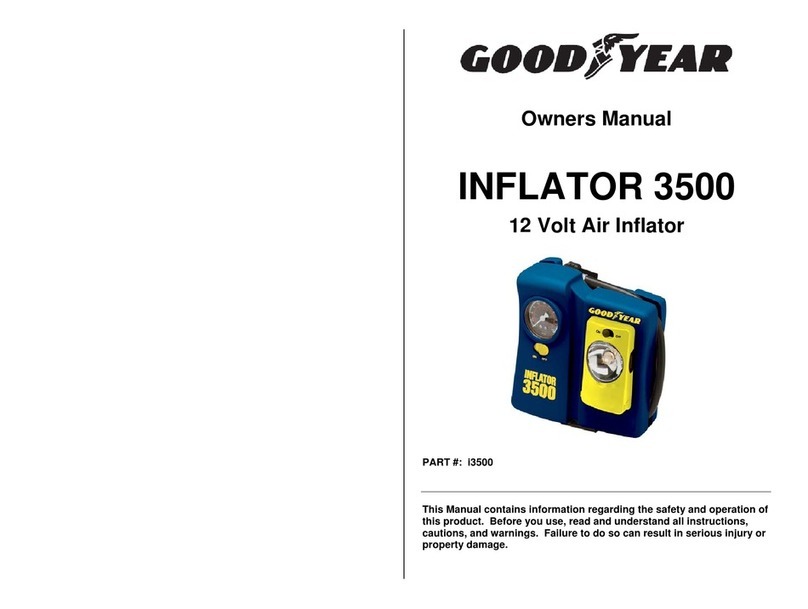 Goodyear INFLATOR 3500 owner's manual