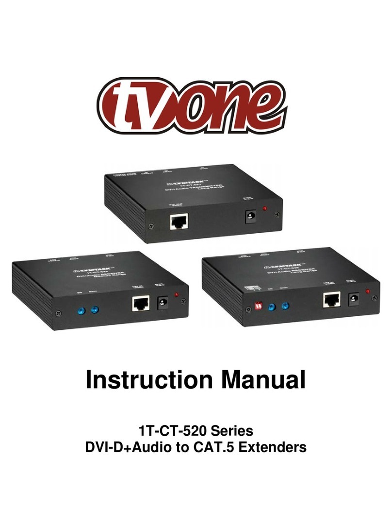 TV One 1T-CT-520 Series instruction manual