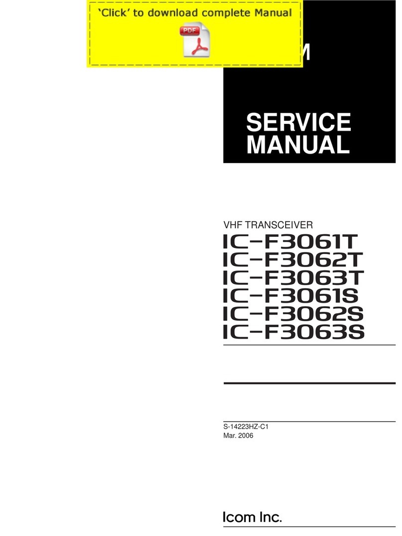 Icom IC-F3061T Service manual