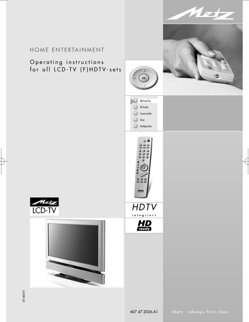 Metz LCD-TV (F)HDTV-set User manual