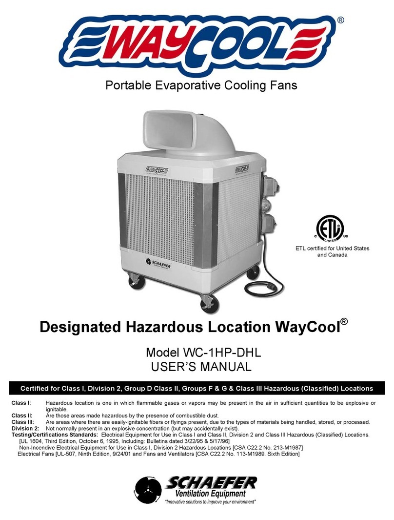 Schaefer Waycool WC-1HP-DHL User manual