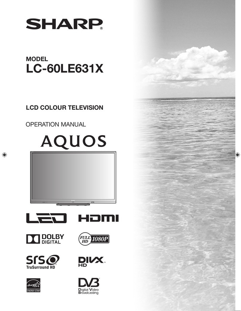 Sharp Aquos LC-60LE631X User manual