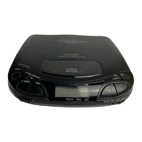 Optimus CD-3580 owner's manual