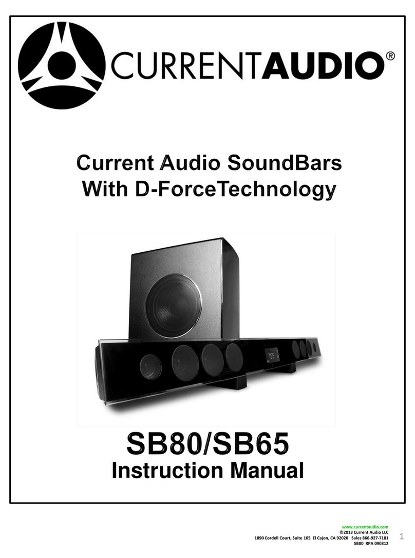 Current Audio SB80 instruction manual