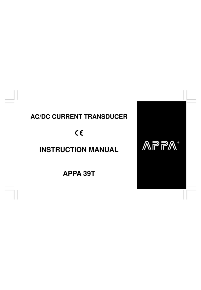 APPA 39T instruction manual