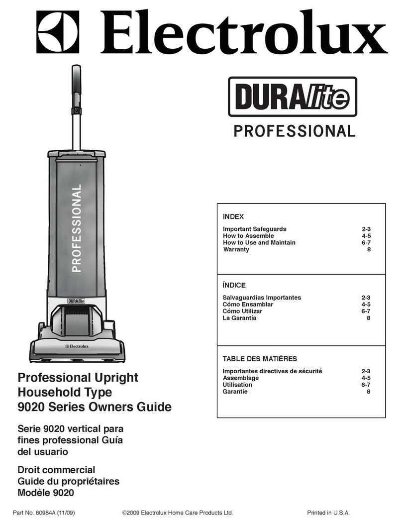 Electrolux Duralite Professional owner's guide