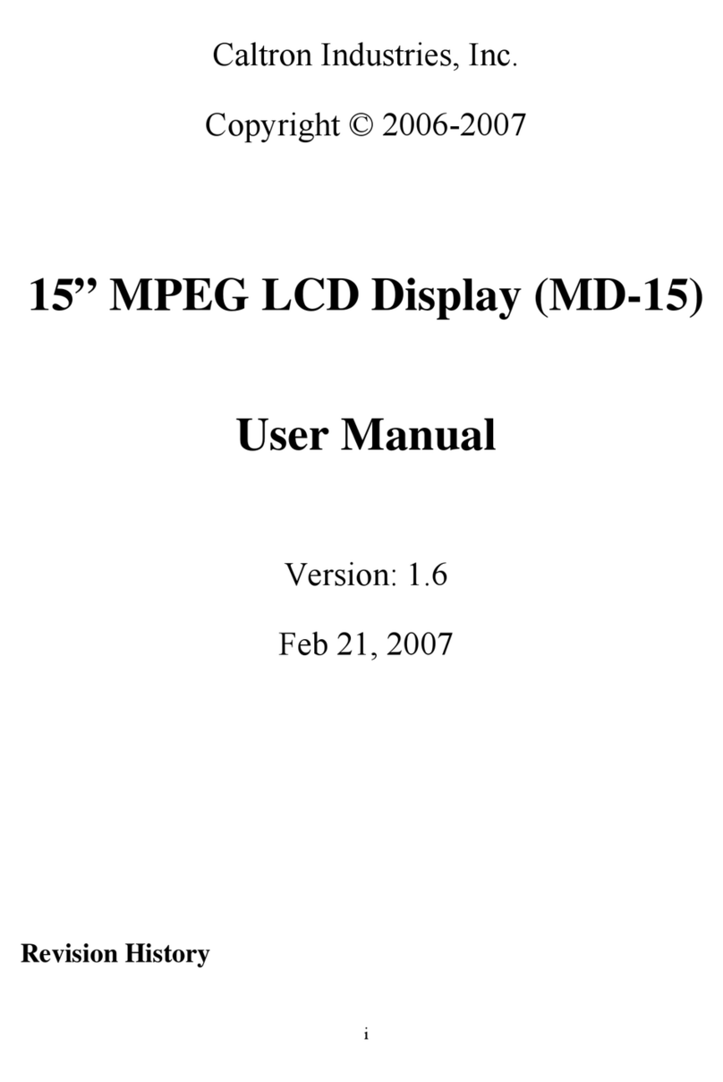 Caltron Industries MD-15 user manual
