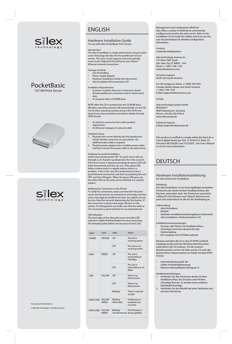 Silex technology PocketBasic Manual