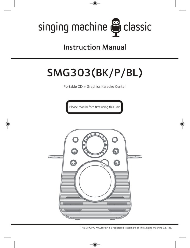 The Singing Machine SMG303 User manual