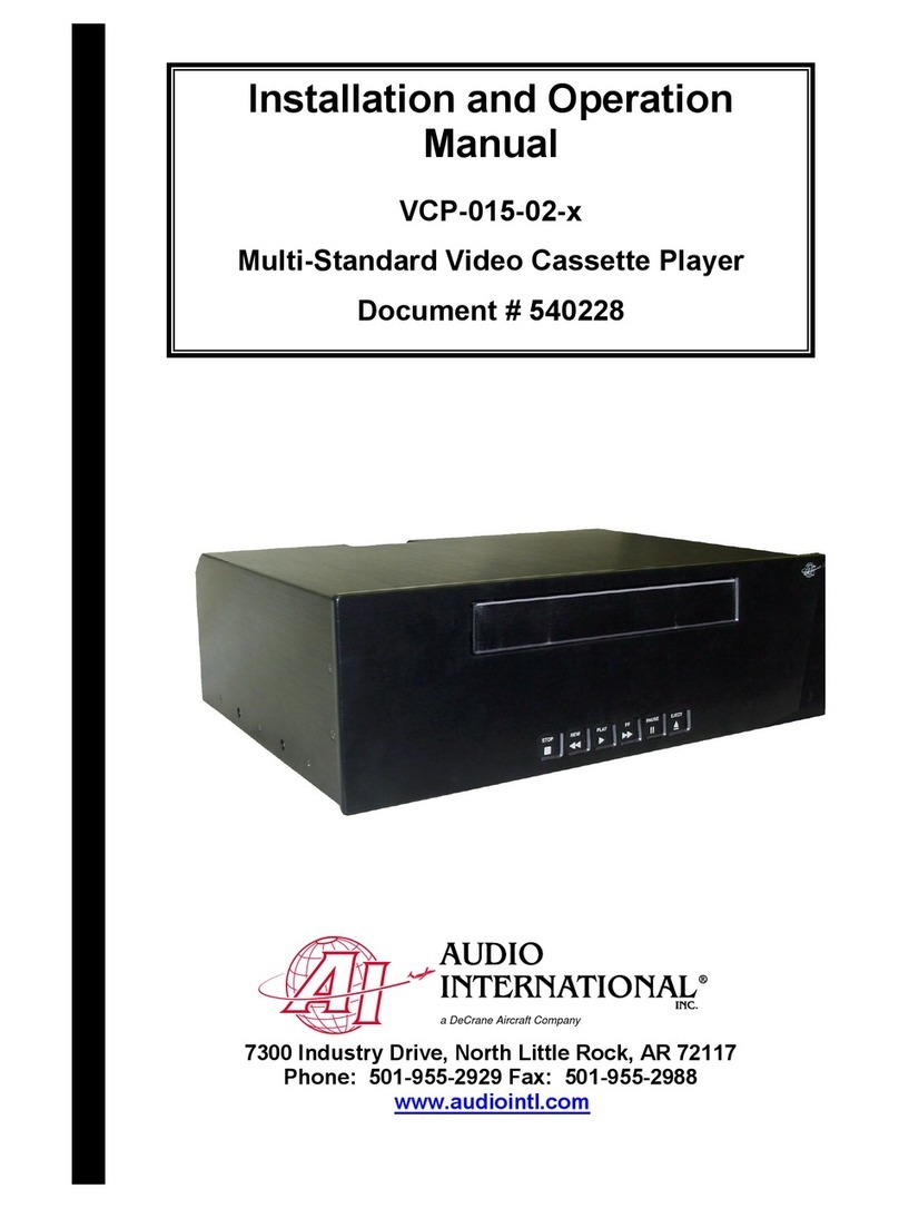 Audio international VCP-015-02-x User manual