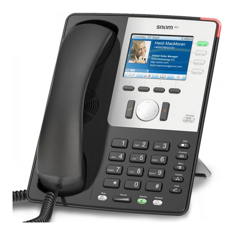 Snom Vodafone 821 User manual