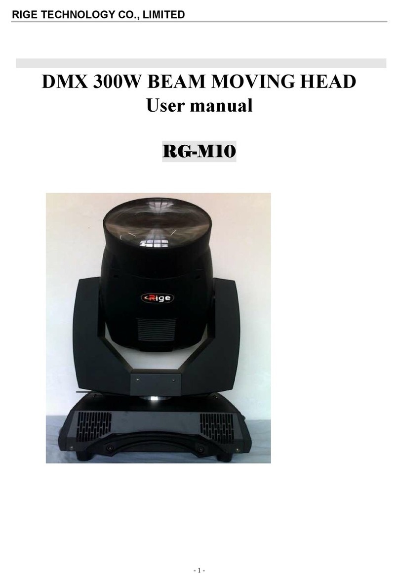 RIGE DMX 300W user manual