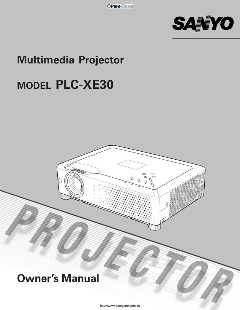 Sanyo PLC-XE30 User manual